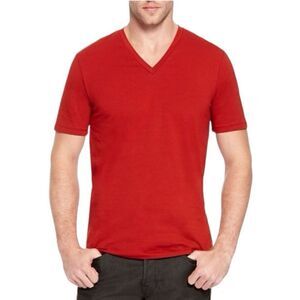Hugo boss, boss orange, men’s | red V-neck t-shirt | Size XL.